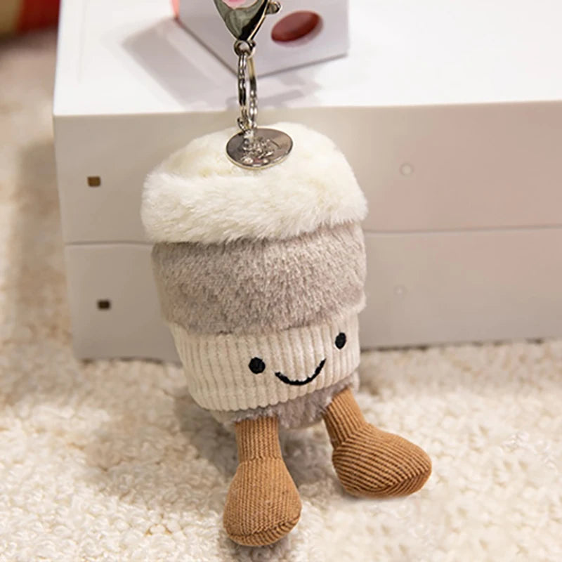 JC Marshmallow Plush Keychain, Plush Cherry Bag Charm, Little Turtle Plush Toy, Croissant Keychain, Little Penguin Charm