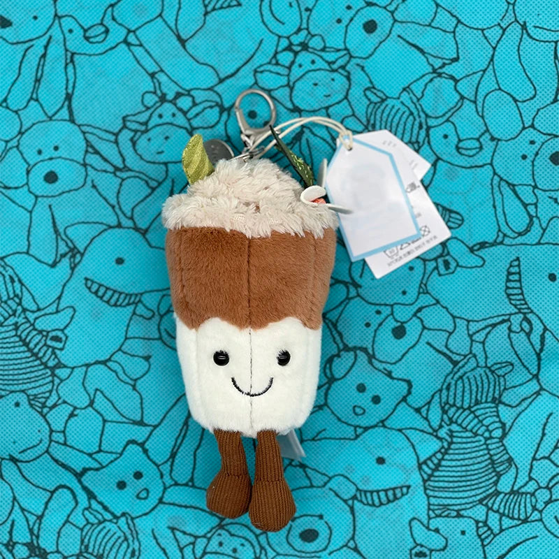 JC Marshmallow Plush Keychain, Plush Cherry Bag Charm, Little Turtle Plush Toy, Croissant Keychain, Little Penguin Charm