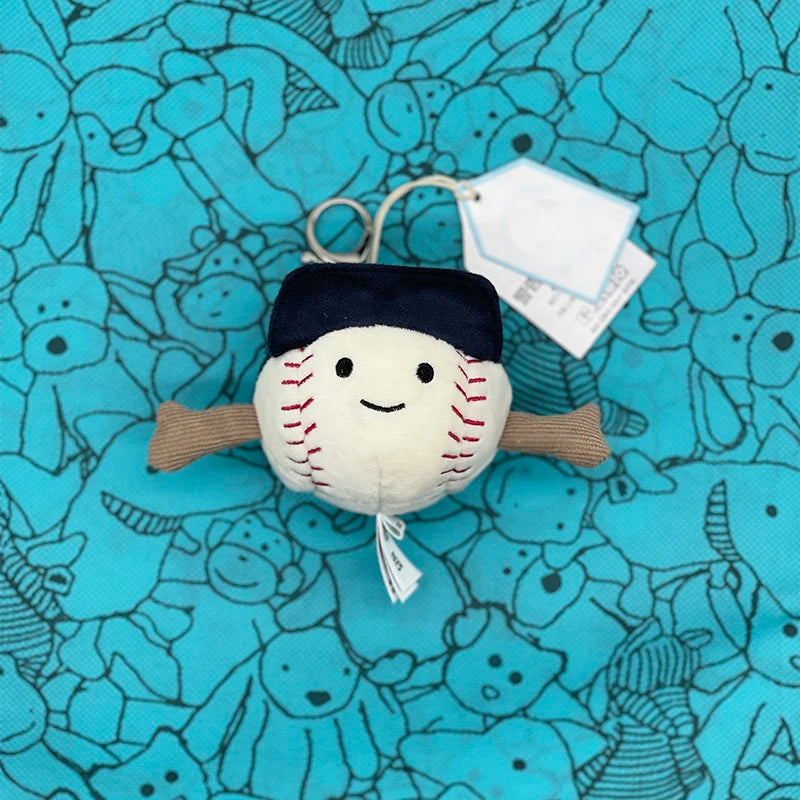 JC Marshmallow Plush Keychain, Plush Cherry Bag Charm, Little Turtle Plush Toy, Croissant Keychain, Little Penguin Charm