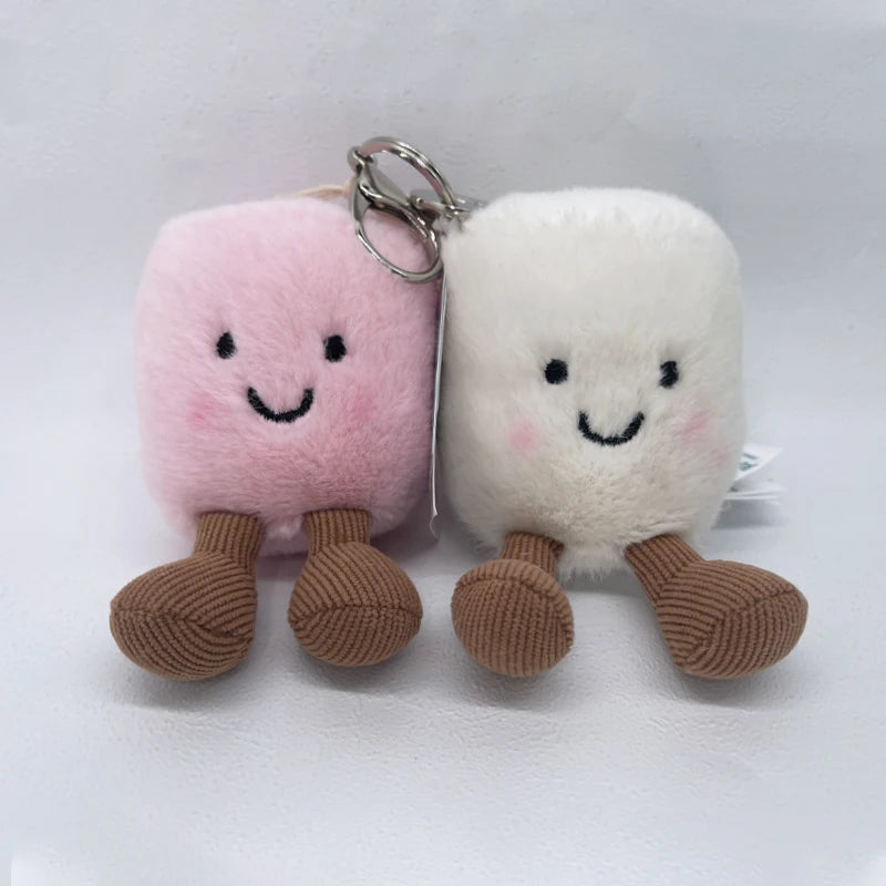 JC Marshmallow Plush Keychain, Plush Cherry Bag Charm, Little Turtle Plush Toy, Croissant Keychain, Little Penguin Charm